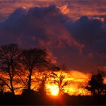 Stormcloud sunset