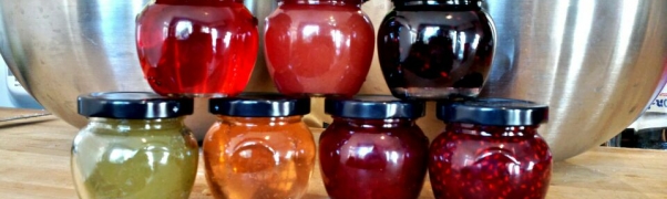 crabapple jelly & jam, blackberry jam / apple jam & jelly, strawberry jam, raspberry jam