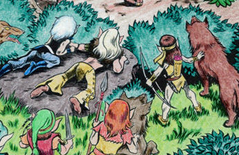 Elfquest Graphic Novel 'Coloring Book', page 5