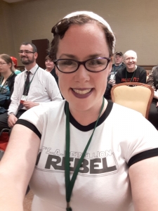 Friday night pincurls & rebellion T that I designed. For some reason I always feel like a particular badass with the pincurls and do-rag. :) Got lots of compliments on the shirt. :)