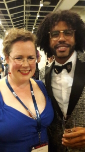 Famous Author CE Murphy with Famous Rapper Daveed Diggs