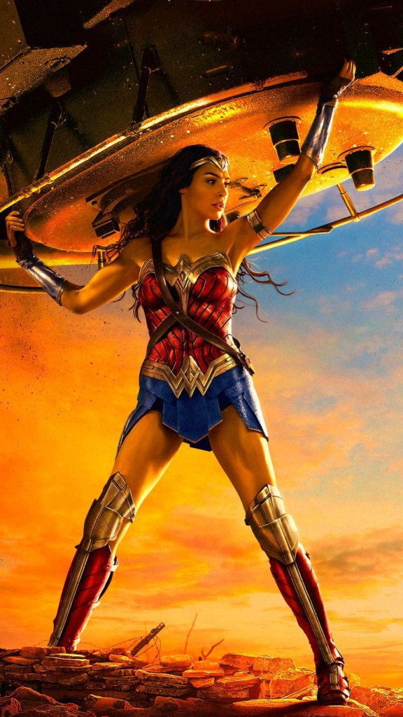 Wonder Woman yeets a tank. Yeet it all, sez I.