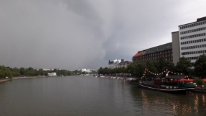 Oncoming storm in Helsinki