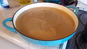 applesauce, pureed and tart as hell!