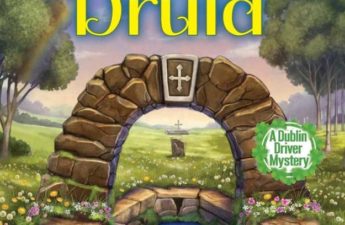 The cover art for Catie Murphy's DEATH OF AN IRISH DRUID depicts St Brigid's holy well in Kildare, Ireland, in an illustration with two Jack Russell terriers and a rainbow in the background. It's my favorite of the Dublin Driver covers, which is saying something because I love them all!